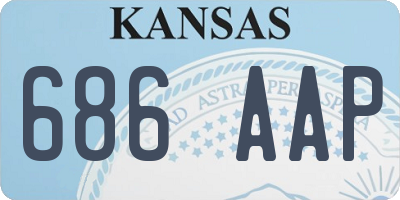 KS license plate 686AAP