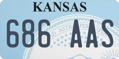 KS license plate 686AAS