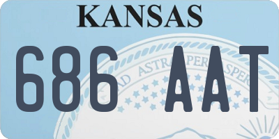 KS license plate 686AAT