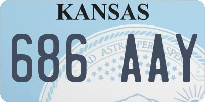 KS license plate 686AAY