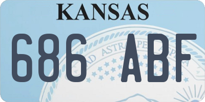 KS license plate 686ABF