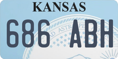 KS license plate 686ABH