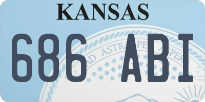 KS license plate 686ABI