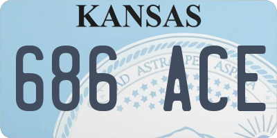 KS license plate 686ACE