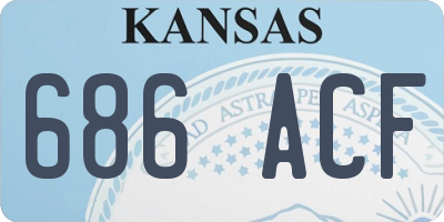 KS license plate 686ACF