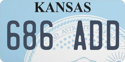 KS license plate 686ADD