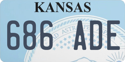 KS license plate 686ADE