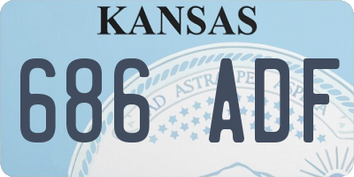 KS license plate 686ADF