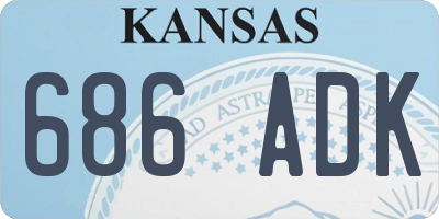 KS license plate 686ADK