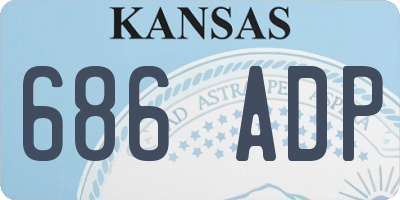 KS license plate 686ADP