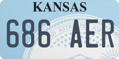 KS license plate 686AER