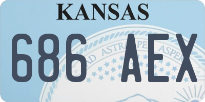 KS license plate 686AEX