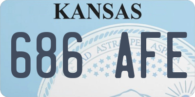 KS license plate 686AFE