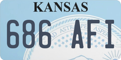 KS license plate 686AFI