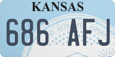 KS license plate 686AFJ