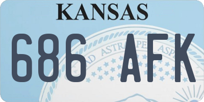 KS license plate 686AFK