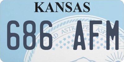 KS license plate 686AFM