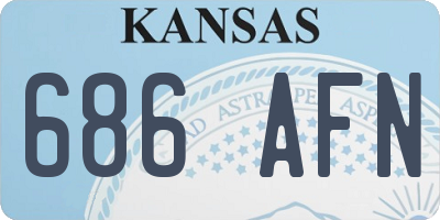 KS license plate 686AFN