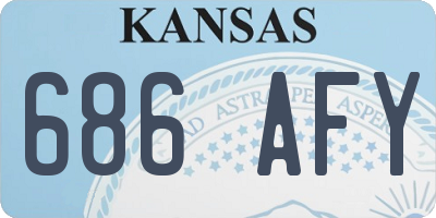 KS license plate 686AFY