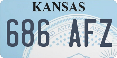 KS license plate 686AFZ