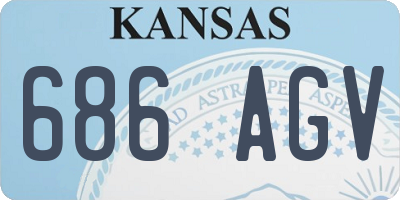 KS license plate 686AGV