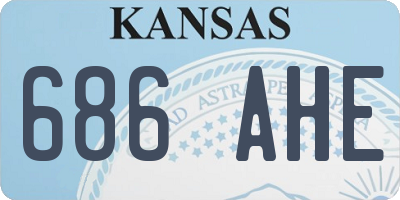KS license plate 686AHE