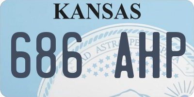 KS license plate 686AHP