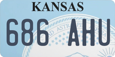 KS license plate 686AHU