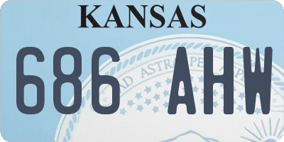 KS license plate 686AHW