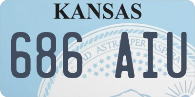 KS license plate 686AIU