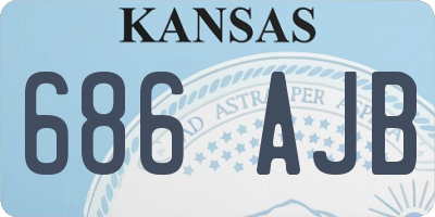 KS license plate 686AJB