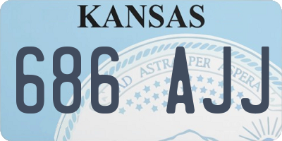 KS license plate 686AJJ