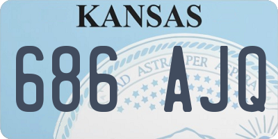 KS license plate 686AJQ