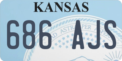 KS license plate 686AJS