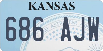 KS license plate 686AJW