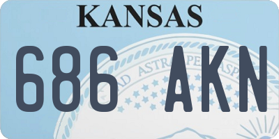 KS license plate 686AKN
