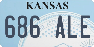 KS license plate 686ALE