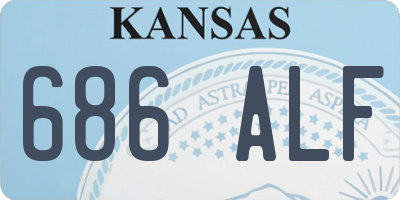KS license plate 686ALF