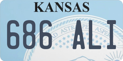 KS license plate 686ALI