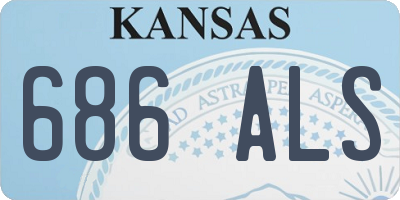 KS license plate 686ALS