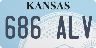 KS license plate 686ALV
