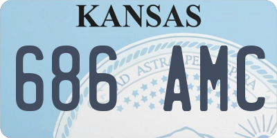 KS license plate 686AMC