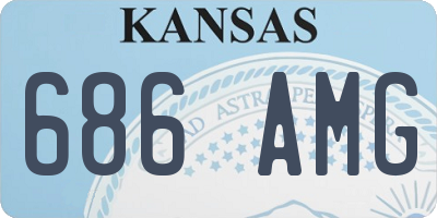 KS license plate 686AMG
