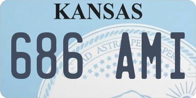 KS license plate 686AMI