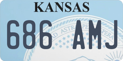 KS license plate 686AMJ