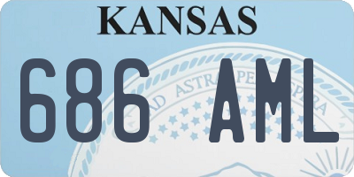 KS license plate 686AML