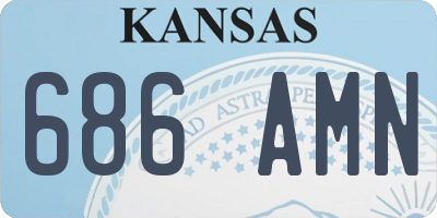 KS license plate 686AMN