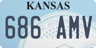 KS license plate 686AMV