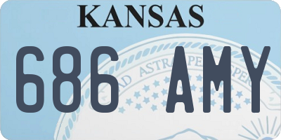 KS license plate 686AMY