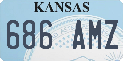 KS license plate 686AMZ